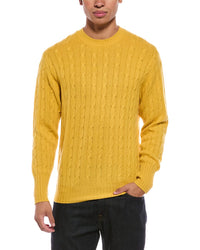 N.Peal Thames Cable 100% Cashmere Crewneck Sweater