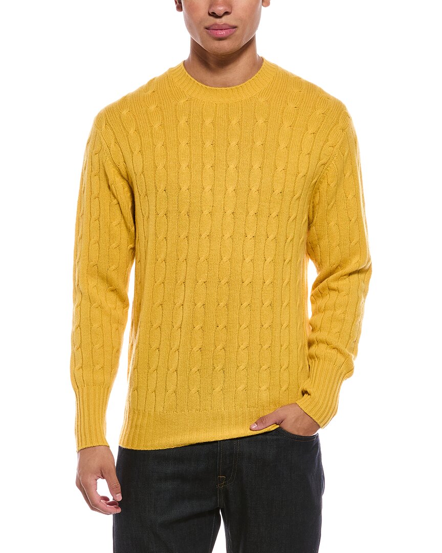 N.Peal Thames Cable 100% Cashmere Crewneck Sweater
