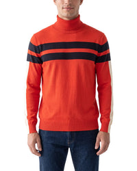 N.Peal Cashmere-Blend Roll Neck Stripe Sweater