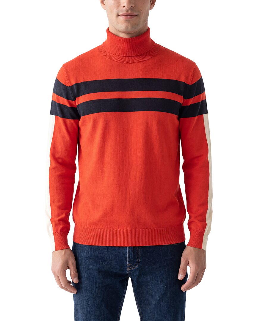 N.Peal Cashmere-Blend Roll Neck Stripe Sweater