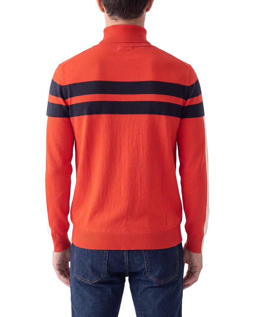 N.Peal Cashmere-Blend Roll Neck Stripe Sweater
