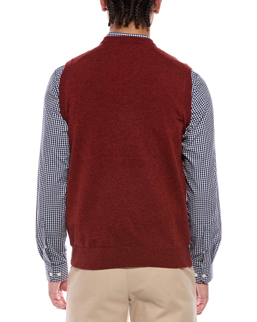 N.Peal Westminster 100% Cashmere V-Neck Sweater Vest