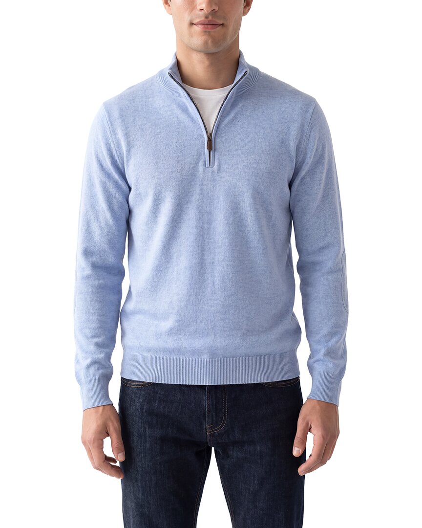 N.Peal Carnaby Cashmere 1/2-Zip Sweater
