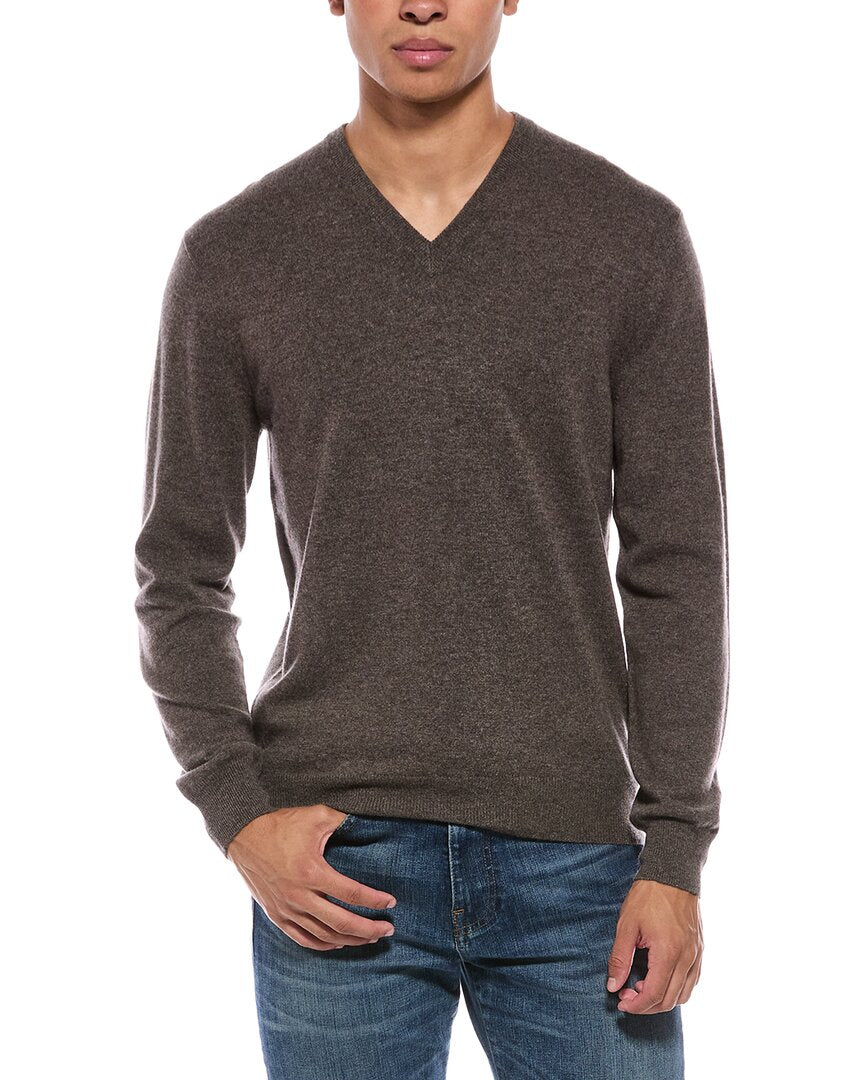 N.Peal Burlington Cashmere V-Neck Sweater