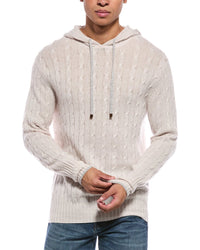 N.Peal Fitzrovia Cable 100% Cashmere Hoodie