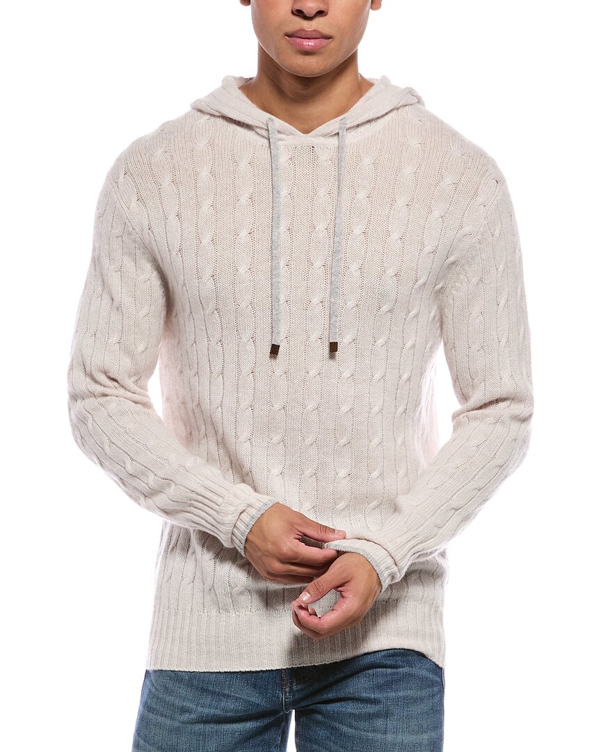 N.Peal Fitzrovia Cable 100% Cashmere Hoodie