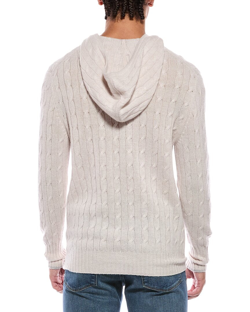 N.Peal Fitzrovia Cable 100% Cashmere Hoodie