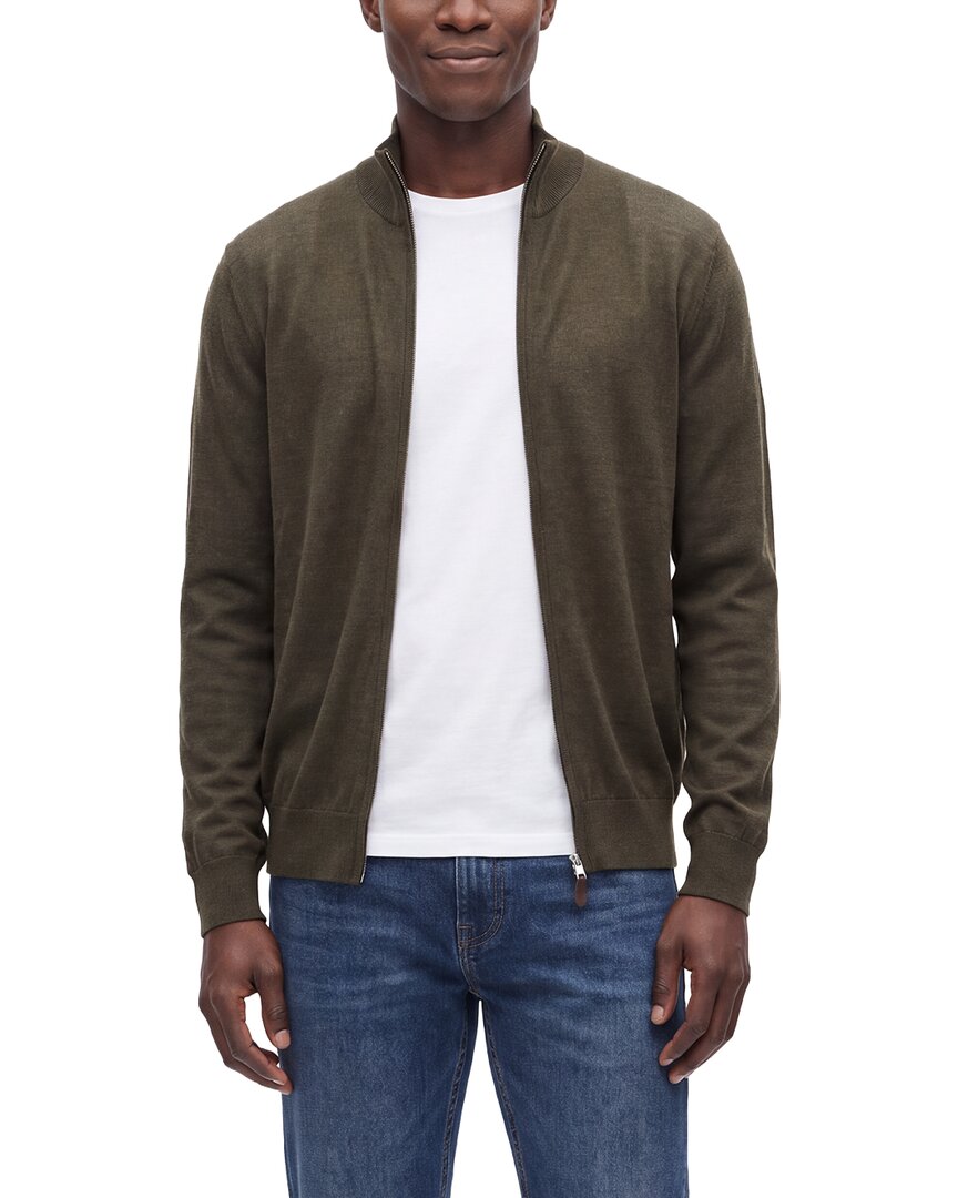 N.Peal Hyde Zip 100% Cashmere Mock Neck Cardigan