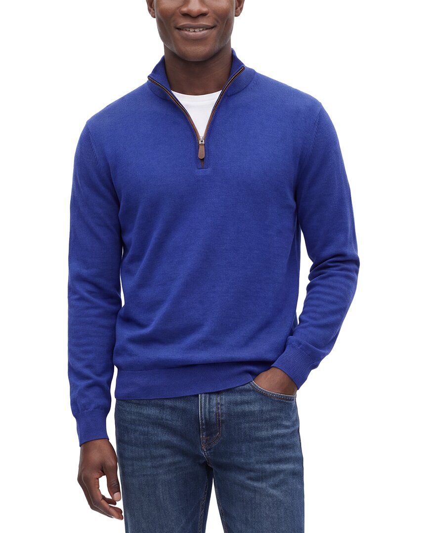 N.Peal Regent Fine Gauge Cashmere & Silk-Blend 1/2-Zip Sweater