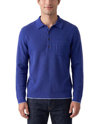 N.Peal Ribbed 100% Cashmere Polo Shirt