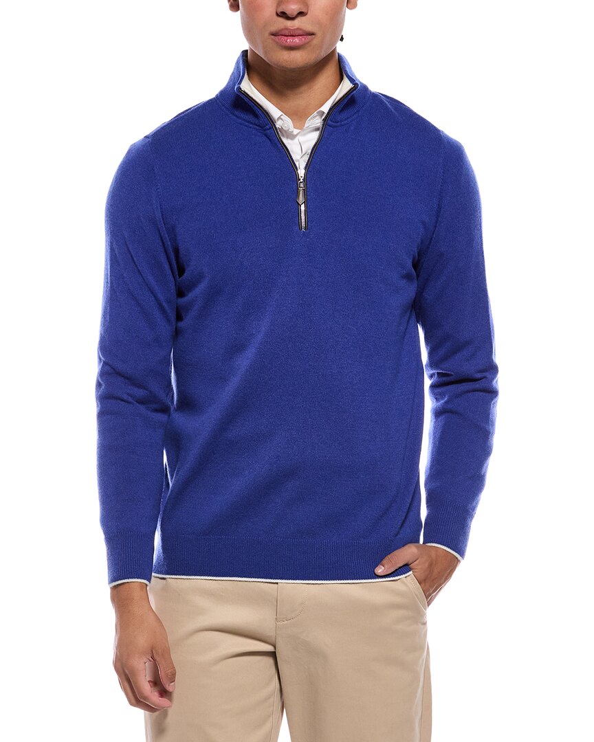 N.Peal Carnaby Cashmere 1/2-Zip Sweater
