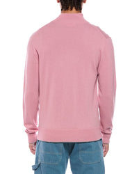 N.Peal Knightsbridge Full Zip 100% Cashmere Mock Neck Sweater