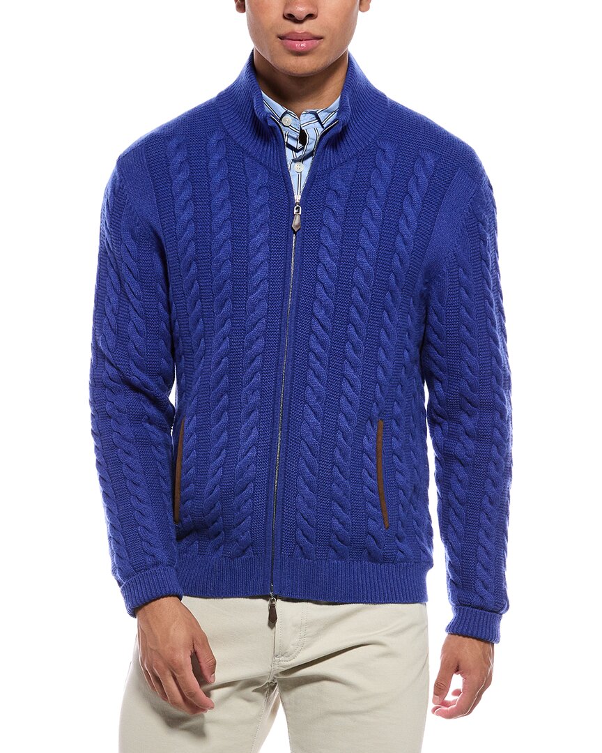 N.Peal Richmond Cable 100% Cashmere Cardigan