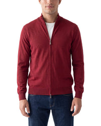 N.Peal Hyde Fine Gauge Cashmere & Silk-Blend Full Zip Sweater