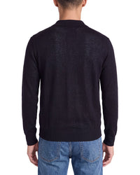 N.Peal Half Zip Cashmere Polo Sweater