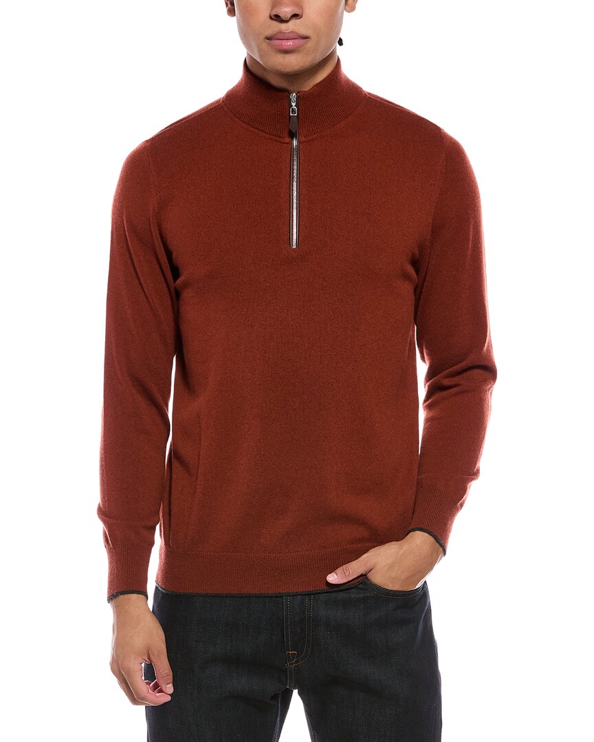 N.Peal Carnaby Cashmere 1/2-Zip Sweater