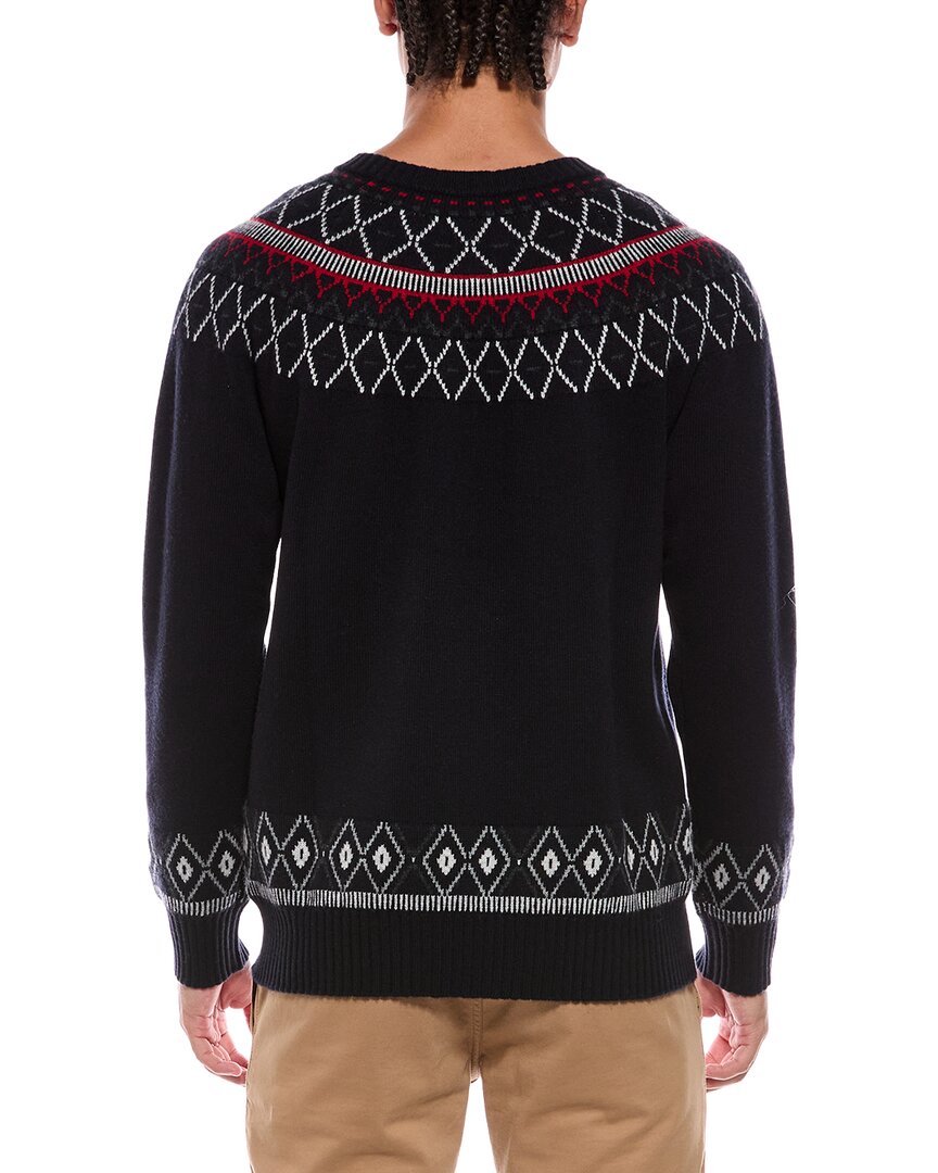 N.Peal Fairisle 100% Cashmere Crewneck Sweater