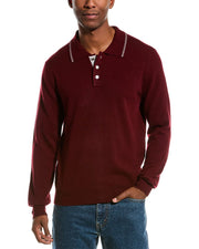 Kier + J Wool & Cashmere-Blend Polo Shirt