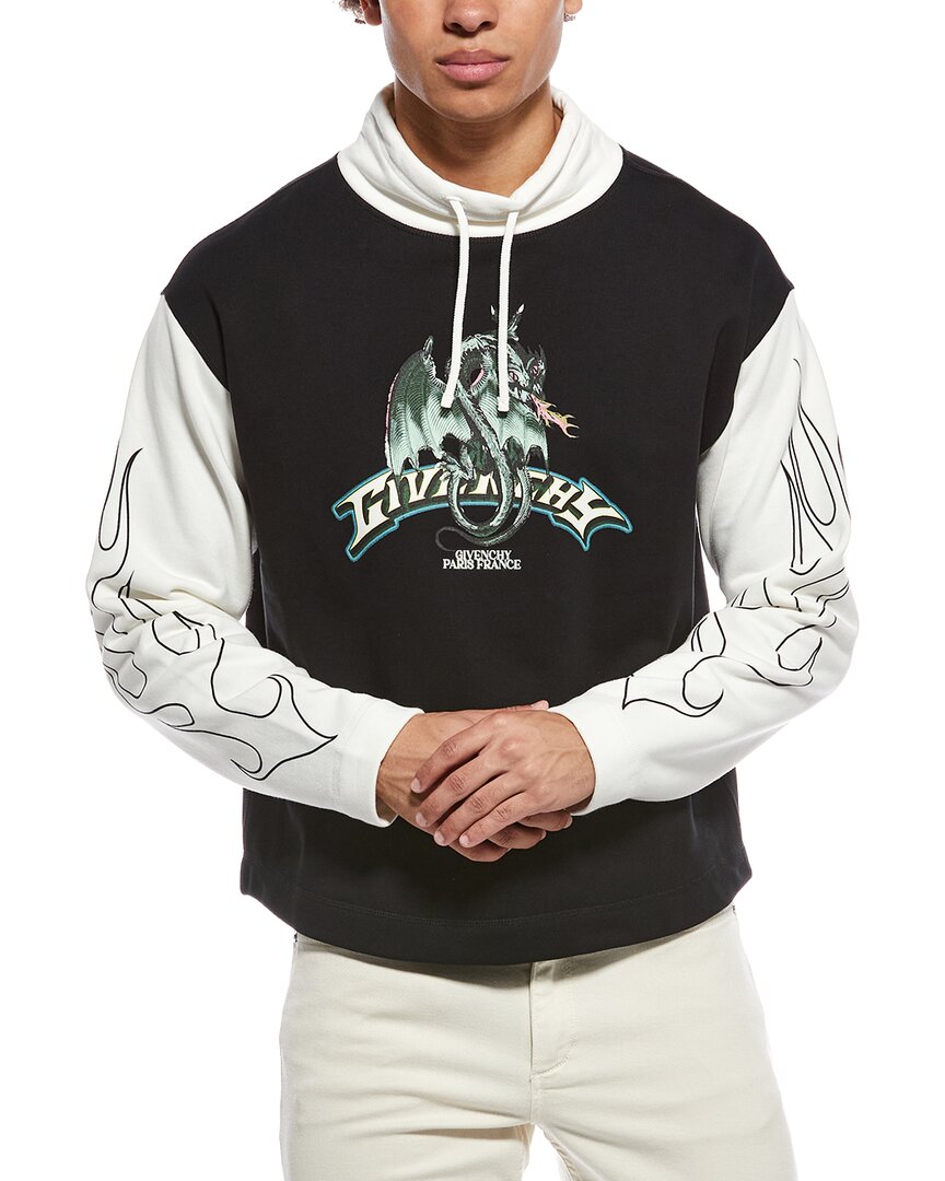Givenchy Dragon Print Mock Neck Sweatshirt