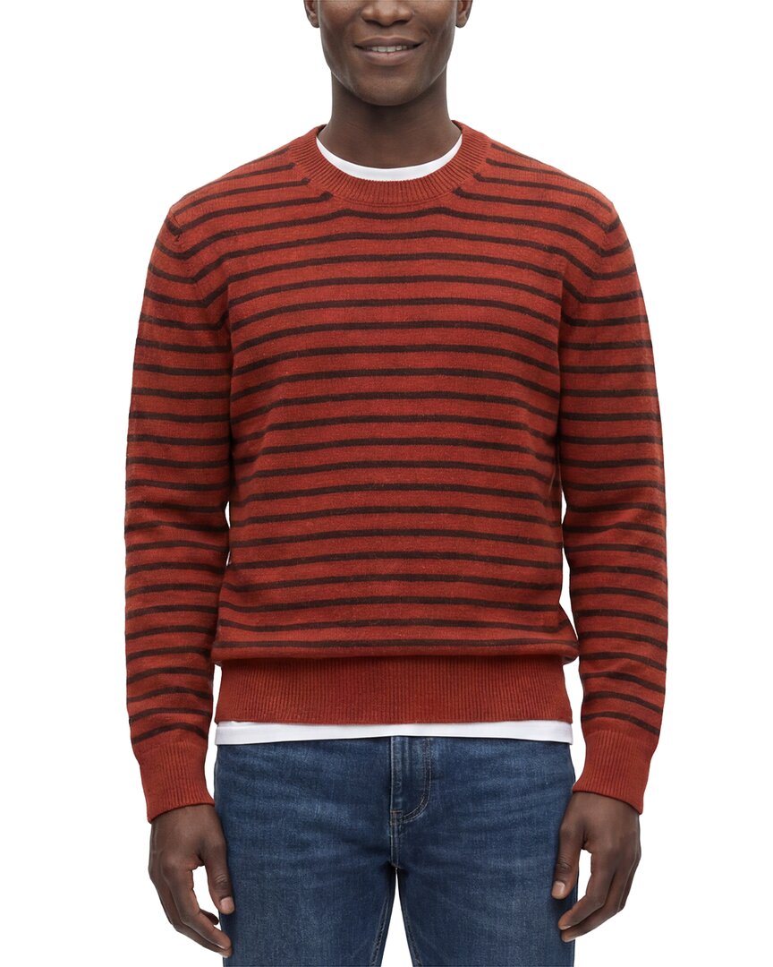 TODD SNYDER Todd Snyder Wool Striped Crewneck Sweater