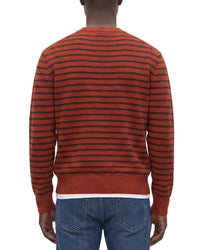 TODD SNYDER Todd Snyder Wool Striped Crewneck Sweater