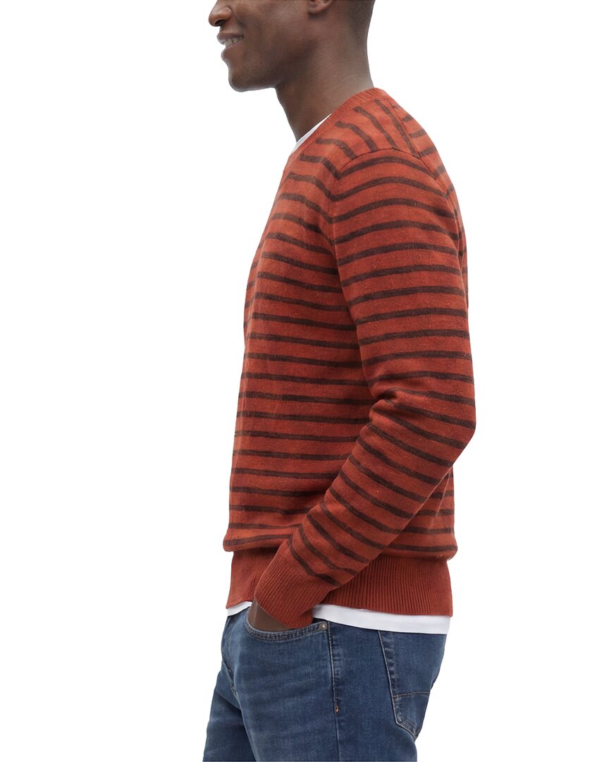 TODD SNYDER Todd Snyder Wool Striped Crewneck Sweater