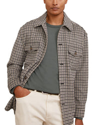 Reiss Reiss Liam Houndstooth Wool-Blend Casual Shirt
