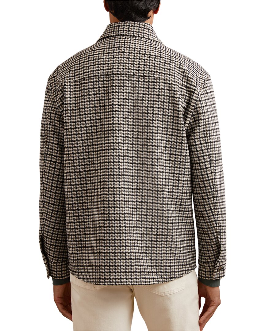 Reiss Reiss Liam Houndstooth Wool-Blend Casual Shirt
