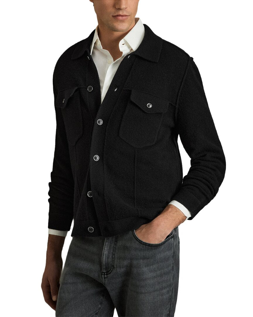 Reiss Reiss Flinch Button Though K Wool Sweater
