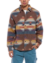 Weatherproof Vintage Unlined Southwest Wool-Blend Shirt Jacket