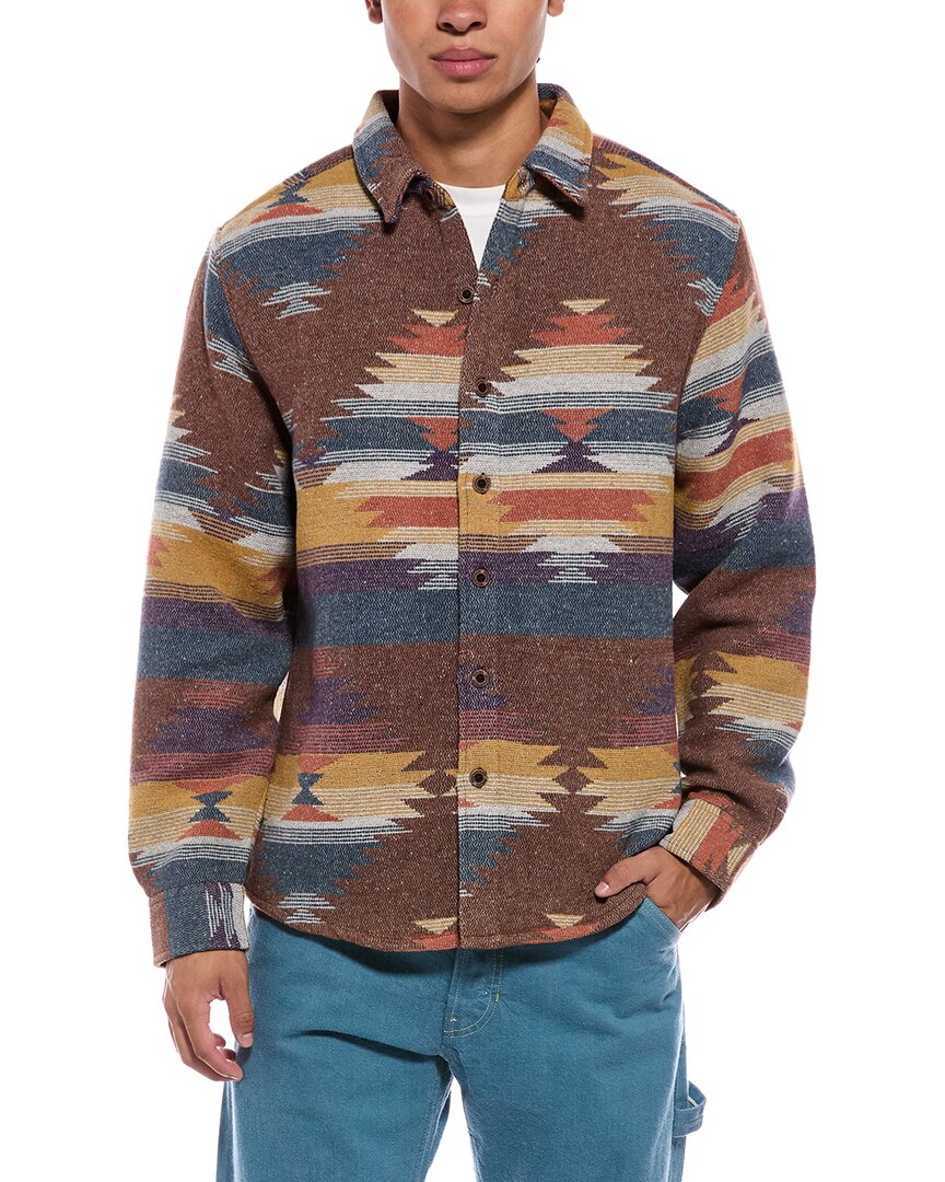 Weatherproof Vintage Unlined Southwest Wool-Blend Shirt Jacket