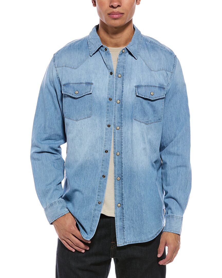 Weatherproof Vintage Western Ombre Solid Demin Shirt