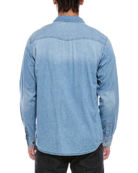Weatherproof Vintage Western Ombre Solid Demin Shirt