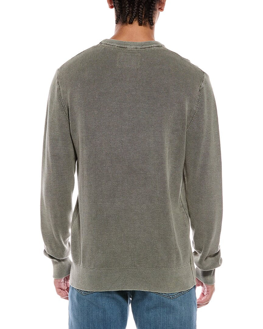 Weatherproof Vintage Rib Knit Stonewash Crewneck Sweater