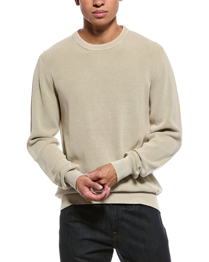 Weatherproof Vintage Rib Knit Stonewash Crewneck Sweater
