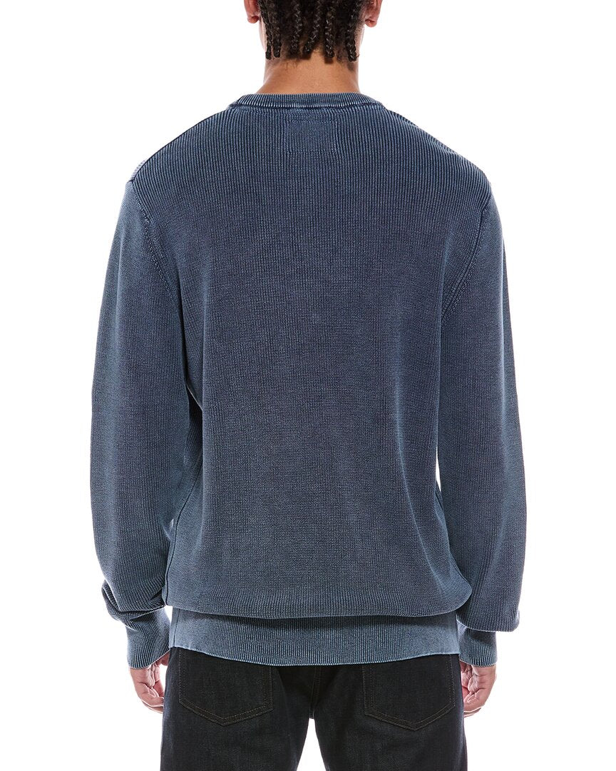 Weatherproof Vintage Rib Knit Stonewash Crewneck Sweater
