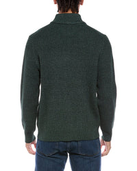 WEATHERPROOF VINTAGE Weatherproof Vintage Textured Zig Zag Yoke 1/4-Zip Mock Neck Sweater