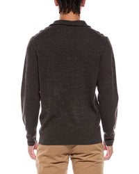 WEATHERPROOF VINTAGE Weatherproof Vintage Soft Touch All Over Texture 1/4-Zip Mock Neck Sweater