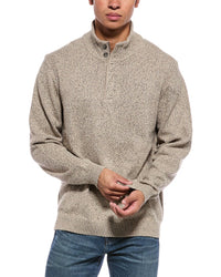 WEATHERPROOF VINTAGE Weatherproof Vintage Mixy Quarter Zip Mock Neck Sweater