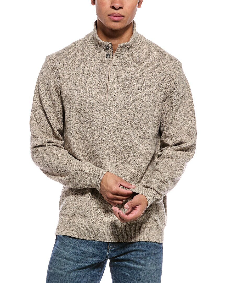 WEATHERPROOF VINTAGE Weatherproof Vintage Mixy Quarter Zip Mock Neck Sweater