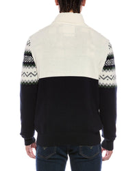 WEATHERPROOF VINTAGE Weatherproof Vintage Two Tone Nordic Yoke 1/4-Zip Sweater