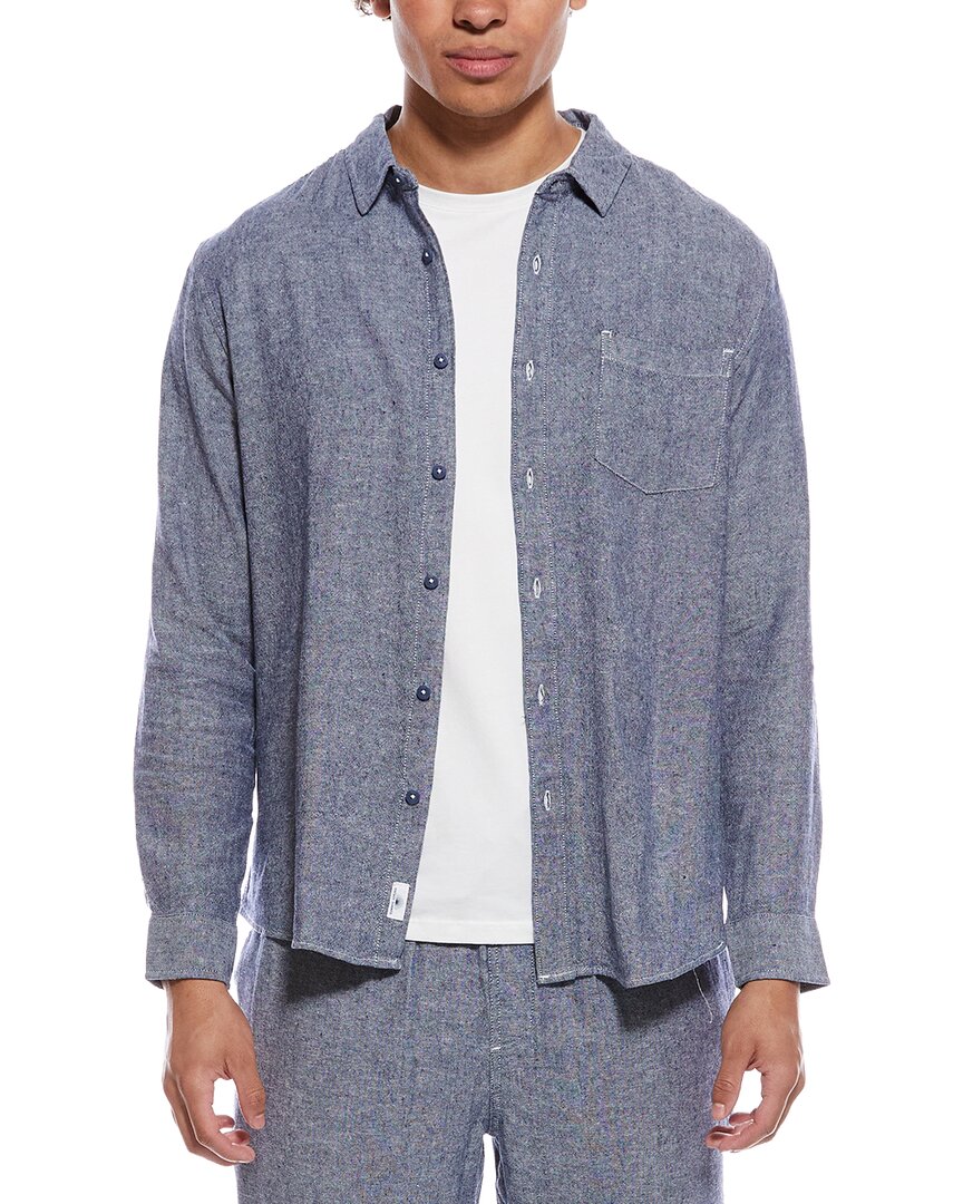 Vintage Summer Long Sleeve Linen-Blend Shirt