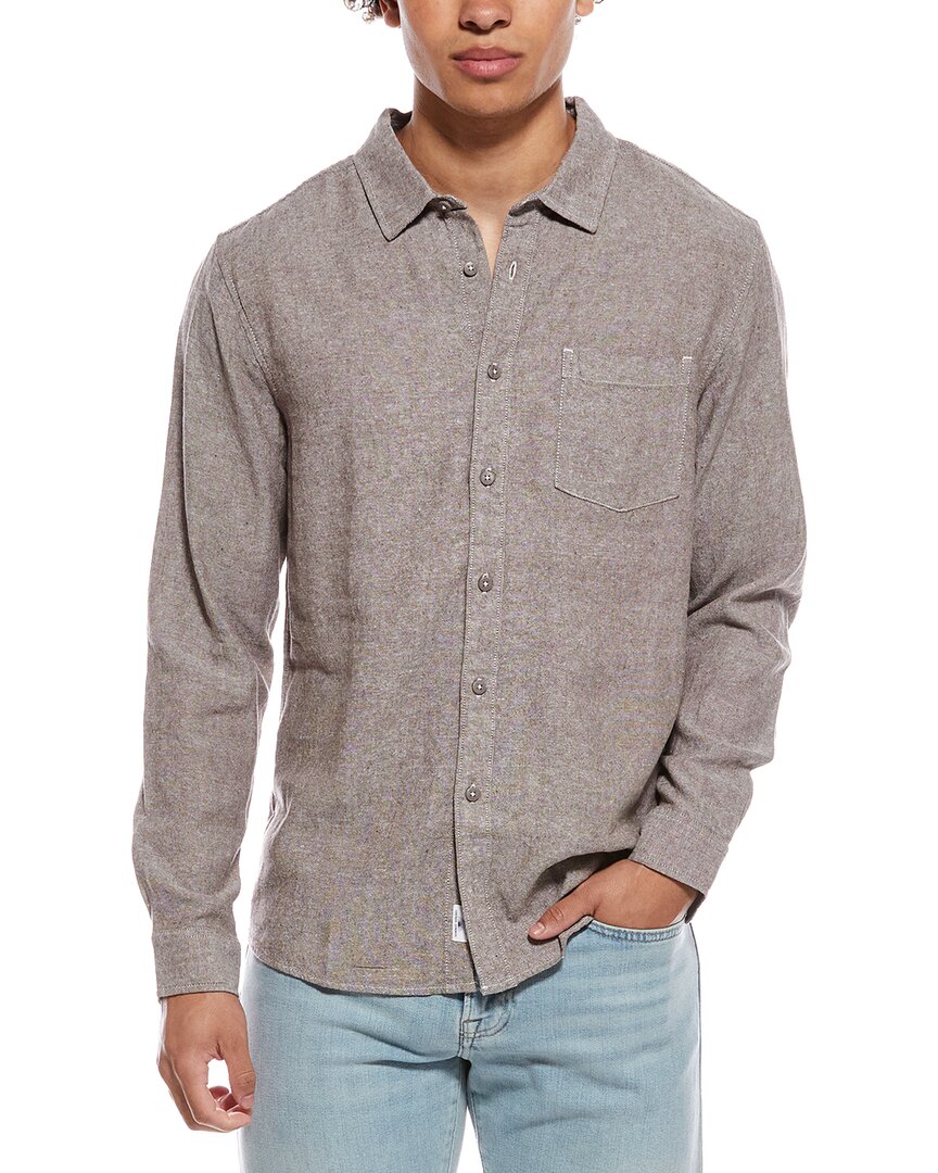 Vintage Summer Long Sleeve Linen-Blend Shirt