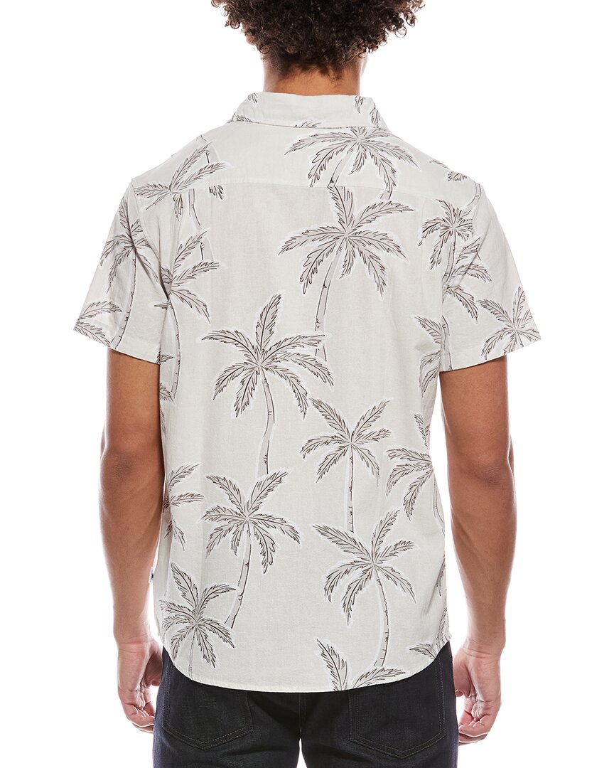 Vintage Summer Printed Gauze Button-Down Shirt