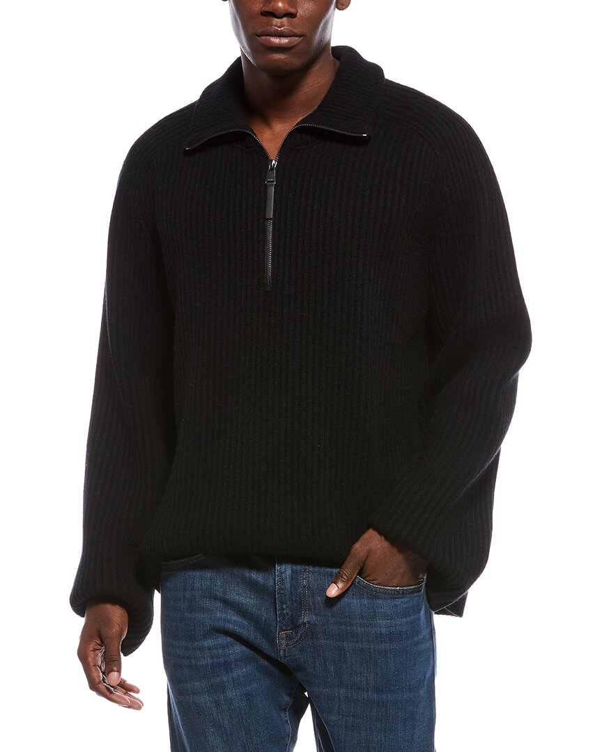 Simkhai Henry Raglan 1/2-Zip Cashmere-Blend Pullover