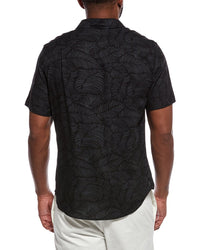 Onia Printed Linen-Blend Shirt