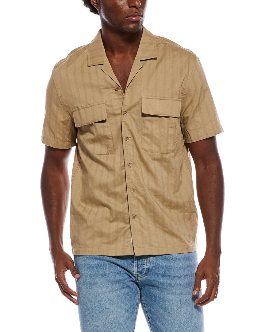 Onia Linen-Blend Utility Shirt