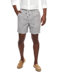 Onia Classic Stripe Linen-Blend Short