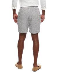 Onia Classic Stripe Linen-Blend Short