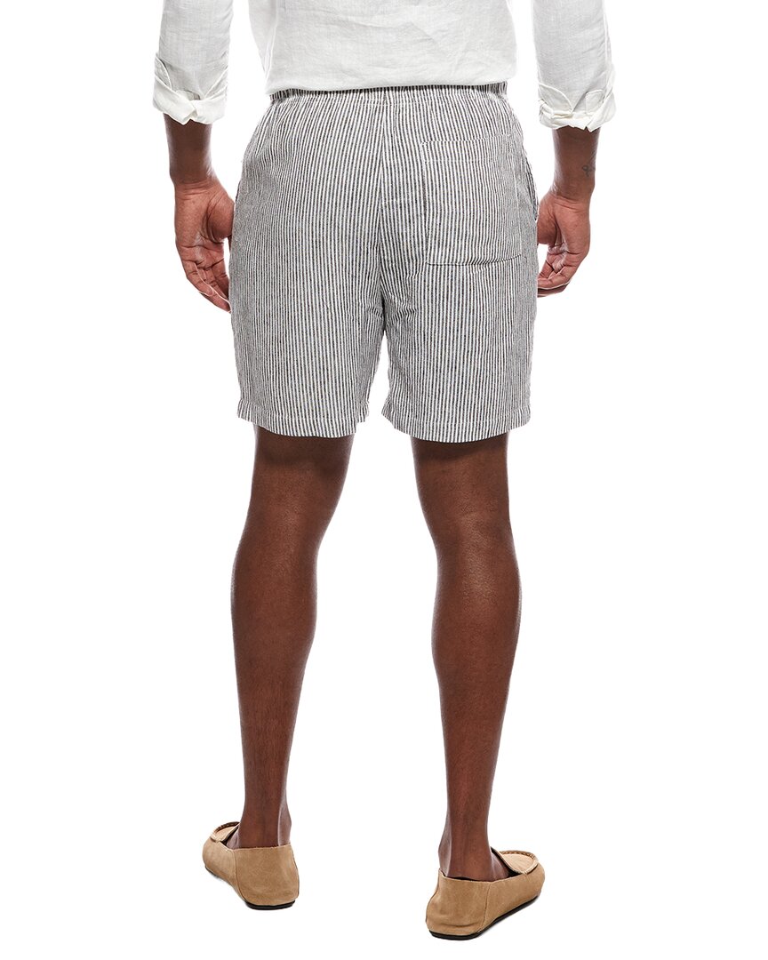 Onia Classic Stripe Linen-Blend Short